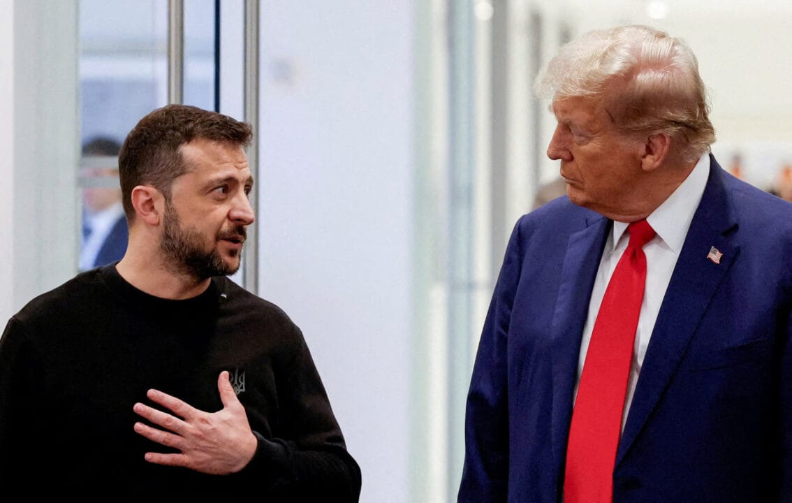 Tổng thống Hoa Kỳ Donald Trump và Tổng thống Ukraine Volodymyr Zelenskiy gặp nhau tại Thành phố New York, Hoa Kỳ, ngày 27 tháng 9 năm 2024.