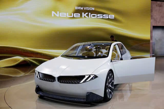 Xe điện BMW Vision Neue Klasse được trưng bày tại Triển lãm ô tô quốc tế Bắc Kinh, hay Auto China 2024, tại Bắc Kinh, Trung Quốc, ngày 25 tháng 4 năm 2024