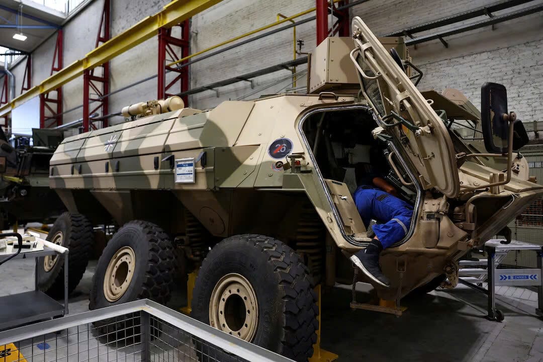 Nhà máy sản xuất thiết bị quân sự của Rheinmetall tại Kassel, Đức, ngày 25 tháng 7 năm 2023