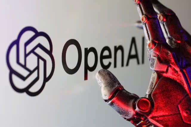 Logo OpenAI được nhìn thấy trong hình minh họa này được chụp vào ngày 16 tháng 2 năm 2025